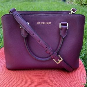 Burgundy Michael Kors Purse